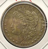 1902 Morgan Silver Dollar, Philadelphia, 90% Silver, Circulated&mdash;Classic U.S. Coin - 3