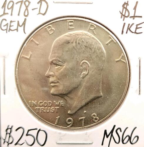 1978-D MS66 Gem Mint State Ike Eisenhower Dollar