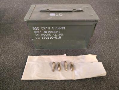 Military M2A1 5.56mm Ammo Can With 2Oz Fishing Sinkers, Approx. 20&ndash;40 Bank Weights, LC-17G910-018