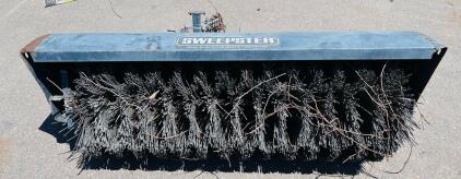 Sweepster M24P5F 59" PTO Rotary Sweeper Broom Attachment, Poly Bristles, S/N 0127015 Please Inspect In Person