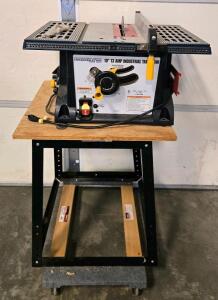 Chicago Electric 10" 13 Amp Portable Table Saw with Stand and Accessories