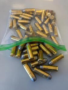 .45 Colt Ammunition, Lead Round Nose Bullets, Brass Cases, Approx. 40&ndash;50 Rounds