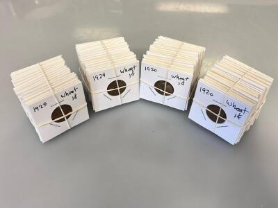 Vintage Pennies With Various Dates, Approximately 80-100 Total Coins