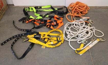 Guardian Fall Protection Safety Kit - 3 Harnesses, 2 Lifelines, Rope Grabs, 27 gal Tote