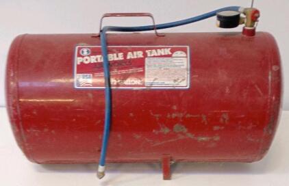 5-Gallon Portable Air Tank, 125 PSI, Steel Construction