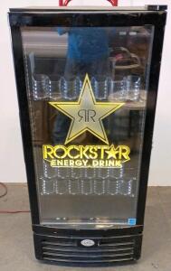 Rockstar Energy Drink IDW Commercial Display Cooler, Glass Door, 240-Can Capacity, LED Lighting 54"x25"x25"