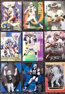 NFL Football QB Trading Card Lot &ndash; Jeff George, Testaverde, Green, Collins, Frerotte, 1990s Sets
