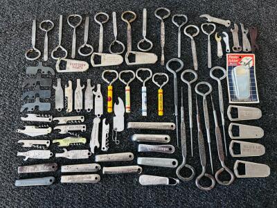 Collection Of Vintage Advertising Bottle & Can Openers &ndash; 50+ Pieces, Rare Brands, Multi-Tools
