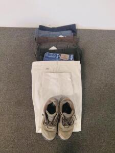 Mixed Men's Pants & New Balance MW928BR US 8 Walking Shoes, Wrangler/Chino Jeans & Dress Slacks