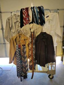 Large Dress Shirts, Jacket, Ties, Belts, Montage, Manhattan, APT 9