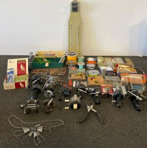 Large Vintage Fishing Tackle Lot &ndash; Daiwa, Penguin, 9 Reels, Lures, Boxes, Accessories