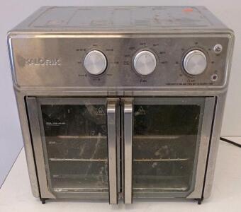 Kalorik AF-250BM2-L Air Fryer Oven, 1700W, 26 Qt, Stainless Steel, French Door, Manual Controls