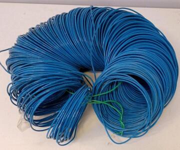 500ft 12 AWG Solid Blue THHN/THWN Copper Electrical Wire