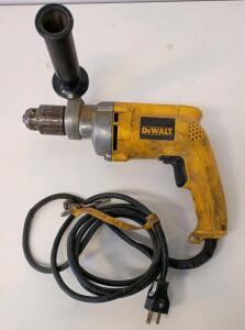 DeWalt DW235G 1/2" VSR Corded Drill, 7.8A, 0-850 RPM, Side Handle, Chuck Key