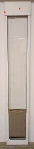 PetSafe Freedom Large Aluminum Sliding Glass Patio Pet Door Panel, 76.75"-81" White Frame