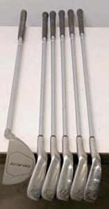 Top-Flite Cavity Back Golf Club Set &ndash; 6 Clubs: 6, 7, 8, 9 Irons, Wedge & Putter, Right-Handed