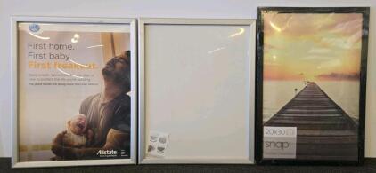 (3) Large Picture Frames