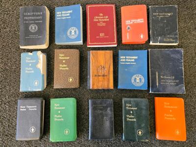 Vintage Pocket New Testament & Psalms Collection&mdash;15 Military Issue, KJV, Jerusalem, Special Editions