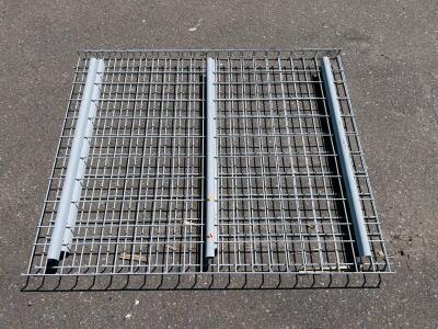 Wire Rack Decking Panels 48"x46", Steel, 3 Waterfall Channel Supports, Set of 3, Pallet Rack