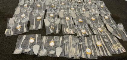 Heritage Mint Ltd. Safrano 18/10 Stainless Steel Flatware Set, 50+ Pieces