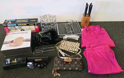 Women's Bright Pink Tracksuit Set &ndash; Zip-Up Jacket & Elastic Waist Pants & More