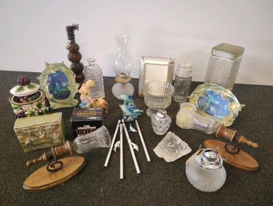 Vintage Home Decor Lot: Dolphin Frames, Sconces, Star Dad Mug, Christmas Ornaments, 18+ Pieces