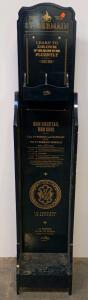 St-Germain Black Gold Floor Liquor Display Stand with Recipe Holder, Est 60" Tall, Brochure Tray