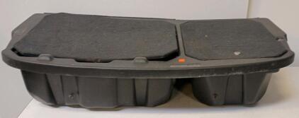 Universal Fit ATV/UTV Rear Cargo Box, 120L Capacity, Lockable Dual Compartments, Key Not Included