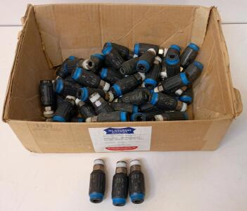 (49) Parker Legris C9000 Series Pneumatic Quick Acting Safety Couplers 1/2" Thread