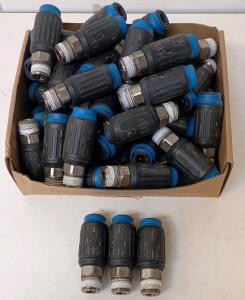 (49) Parker Legris C9000 Series Pneumatic Quick Acting Safety Couplers 1/2" Thread