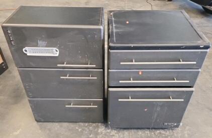 (1) Ulti Mate 36" x 12" x 24" 3-Door Garage Cabinet (1) Ulti Mate 33" x 24" x 21 Garage Cabinet