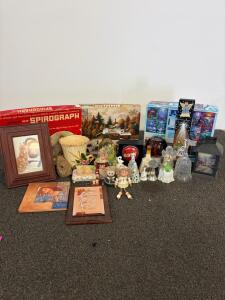 Vintage Puzzle, Spirograph, Lassen & Wysocki, Decor, Collectible Lot&mdash;Games, Book, Figurines
