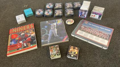 Sports Trading Card Collection, Panini Donruss & Revolution, Topps, 49ers Memorabilia, Empty Tins and More