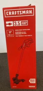 Craftsman CMEST900 3.5 Amp 12" Corded String Trimmer/Edger with Automatic Feed System ( Sealed Box )