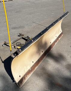 Meyer 8' Steel Straight Truck-Mounted Snow Plow Blade with Power-Angling Hydraulics (Please Inspect)