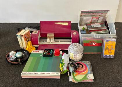 Cricut Expression Pink Electronic Craft Cutting Machine & Supplies Bundle
