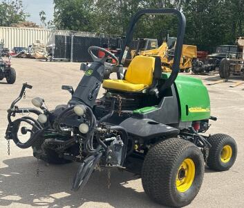 John Deere 3225C Turf Reel Mower Chassis, 44HP Yanmar Diesel, ROPS, Reel Arms, No Reels