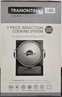 Tramontina 3-Piece Induction Cooking System With 4 Qt Tri-Ply Clad Stainless Steel Pan - 2