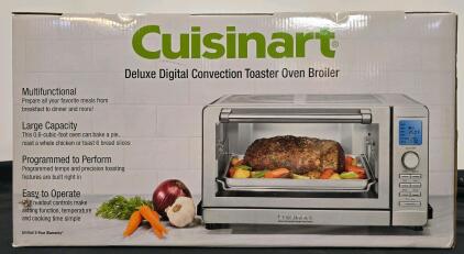 Cuisinart CTO-270PC Deluxe Digital Convection Toaster Oven Broiler, 0.6 Cu Ft, 1800W, 12" Pizza