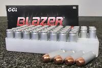 Blazer 10mm Auto 200gr FMJ Aluminum Case, 50 Rounds, New Factory Box, Made in USA