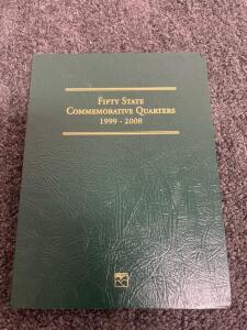 Fifty State Quarters Complete 1999&ndash;2008 Set In Littleton Album, 50 Coins, U.S. Mint Circulated