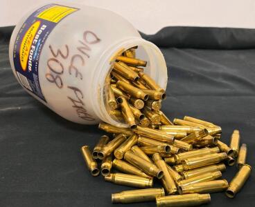 .308 Winchester Brass Casings, UnBoxer Prime, Once-Fire, Unknown Exact Quantity