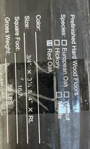 Prefinished Red Oak Hardwood Flooring, 3 1/4" & 4" Widths, 3/4" Thickness, CARB II Compliant