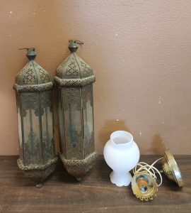 Vintage Hobnail Wall Sconce Light & More