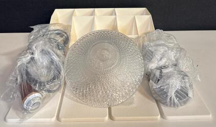 Kitchen Pendant Lights (Set of 3) w/ Hand-Blown Glass, Navaris Coffee Organizer, Linidcoud Drying Mat