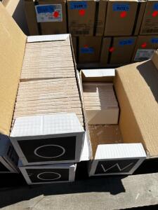 WOW YOKO DAISY Ceramic Wall Tiles, 2.5" x 4", White, Non-Rectified, 76 Pieces, Made in Spain