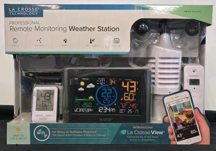 La Crosse Technology V51 Professional Remote Monitoring Weather Station with Breeze Pro Sensor and Rain Gauge