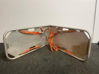 Aluminum Scoop Stretcher, Adjustable Length, 350 lb Capacity, Foldable Design