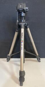 Velbon CX-680 Tripod with Two-Way Pan Head, Aluminum Legs, Flip Locks, and Quick Release Plate