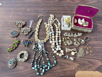 Large Assortment Of Costume Jewelry